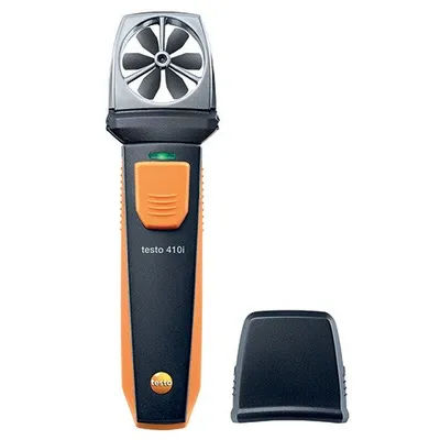 Testo 410i - Vrtuľkový anemometer ovládaný inteligentným Meranie rýchlosti prúdenia a objemového prietoku